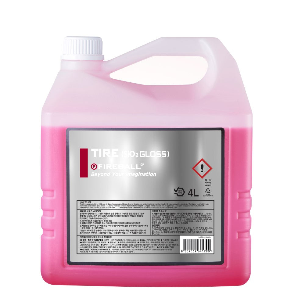 Finitura per pneumatici Fireball Tyre Coating SiO2 (3 opzioni; Satinato, Lucido o 'Janus')